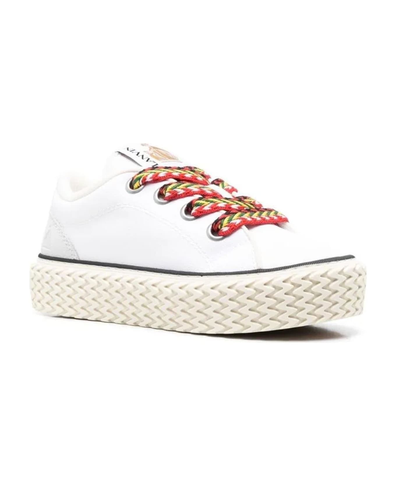 Cotton Lace-up Sneakers - 2