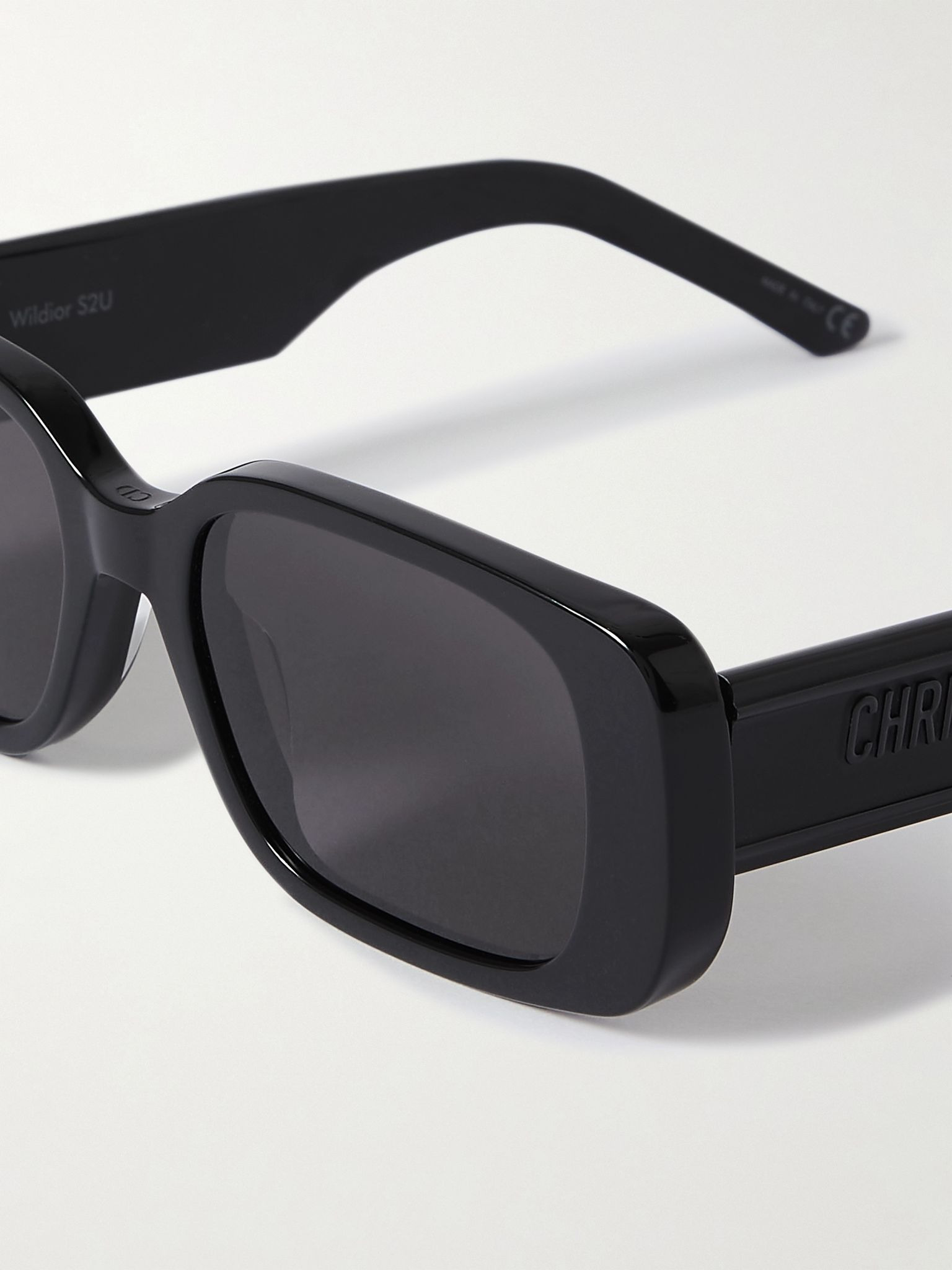 Wildior S2U rectangular-frame acetate sunglasses Black - 4