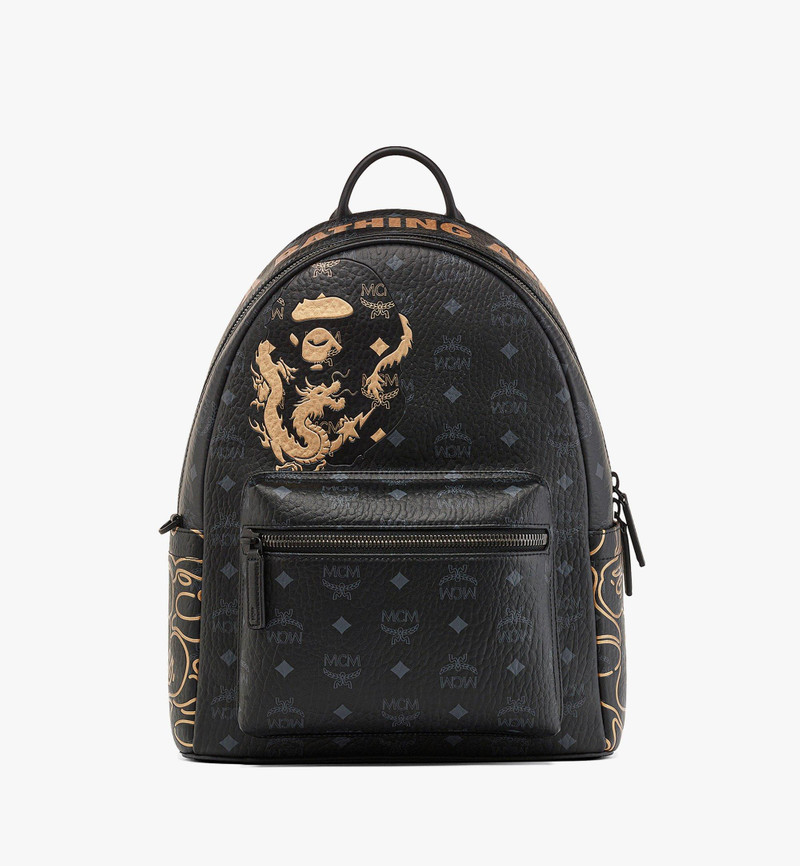 MCM x BAPE Stark Backpack in Visetos 1
