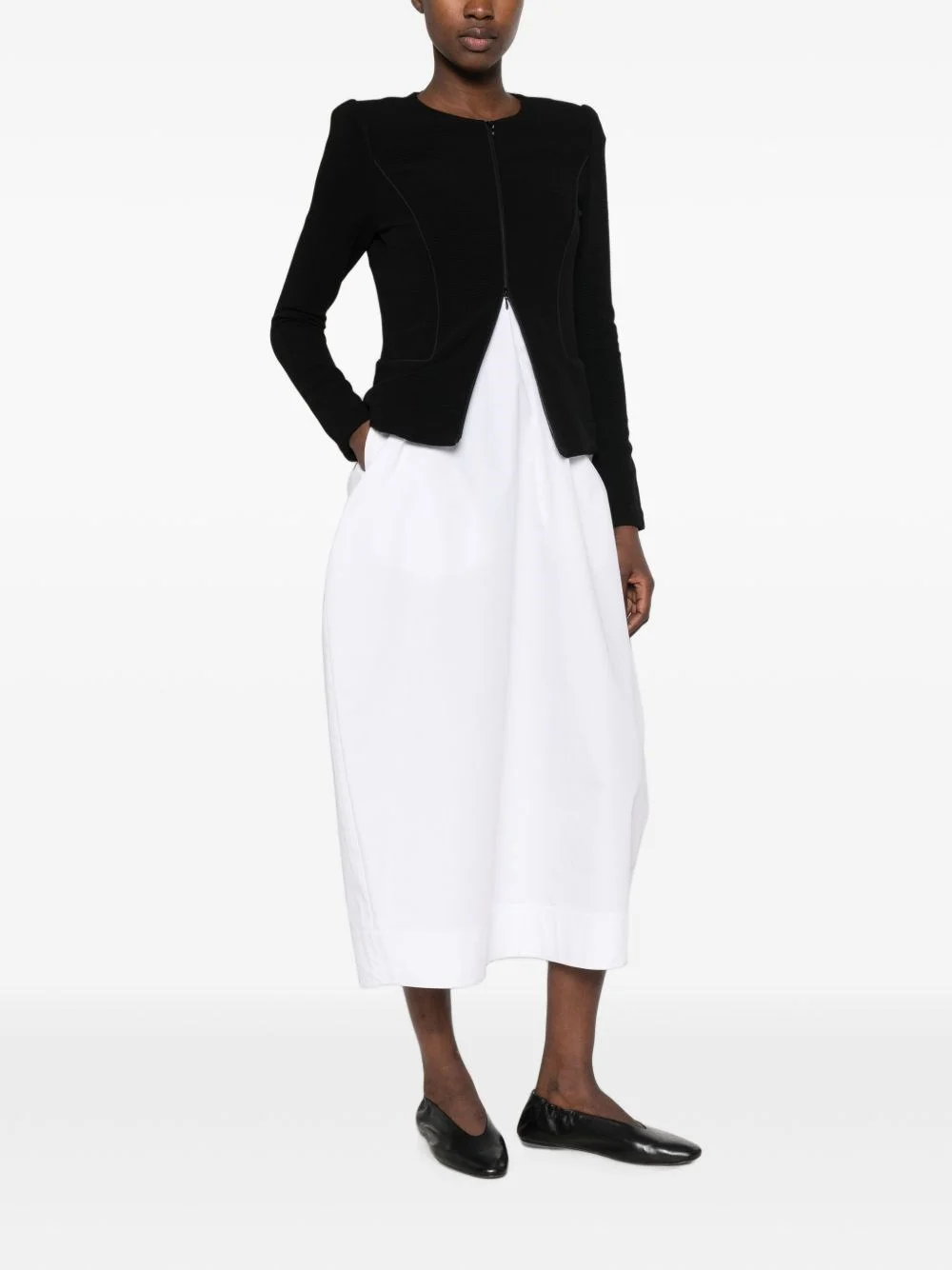 Zipped blazer jacket - 1