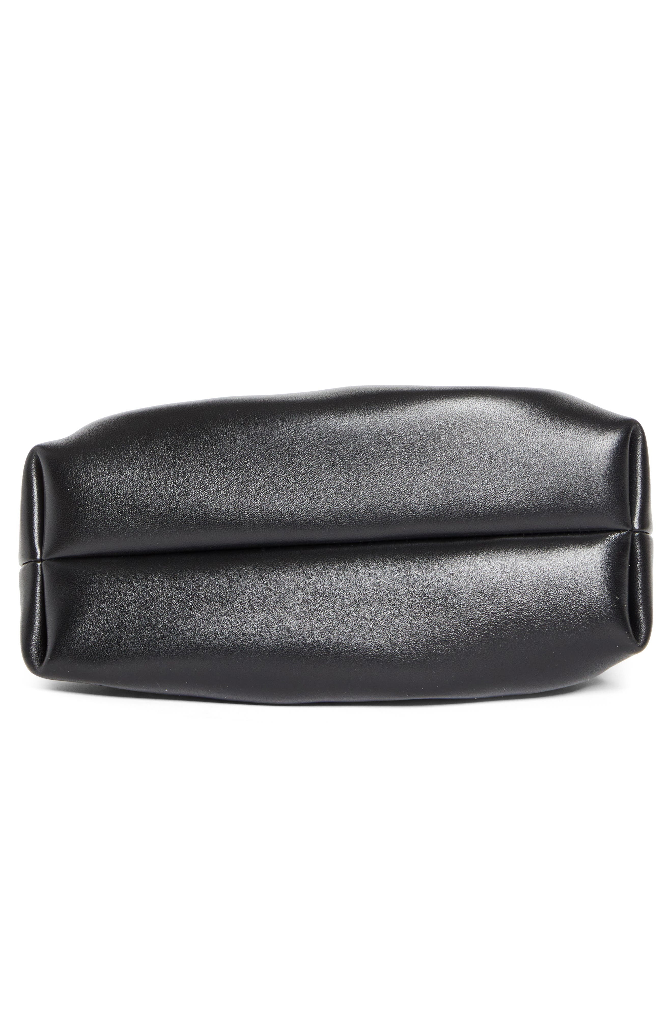 FERRAGAMO Small Gancio Piercing Soft Leather Shoulder Bag in Nero at Nordstrom - 7