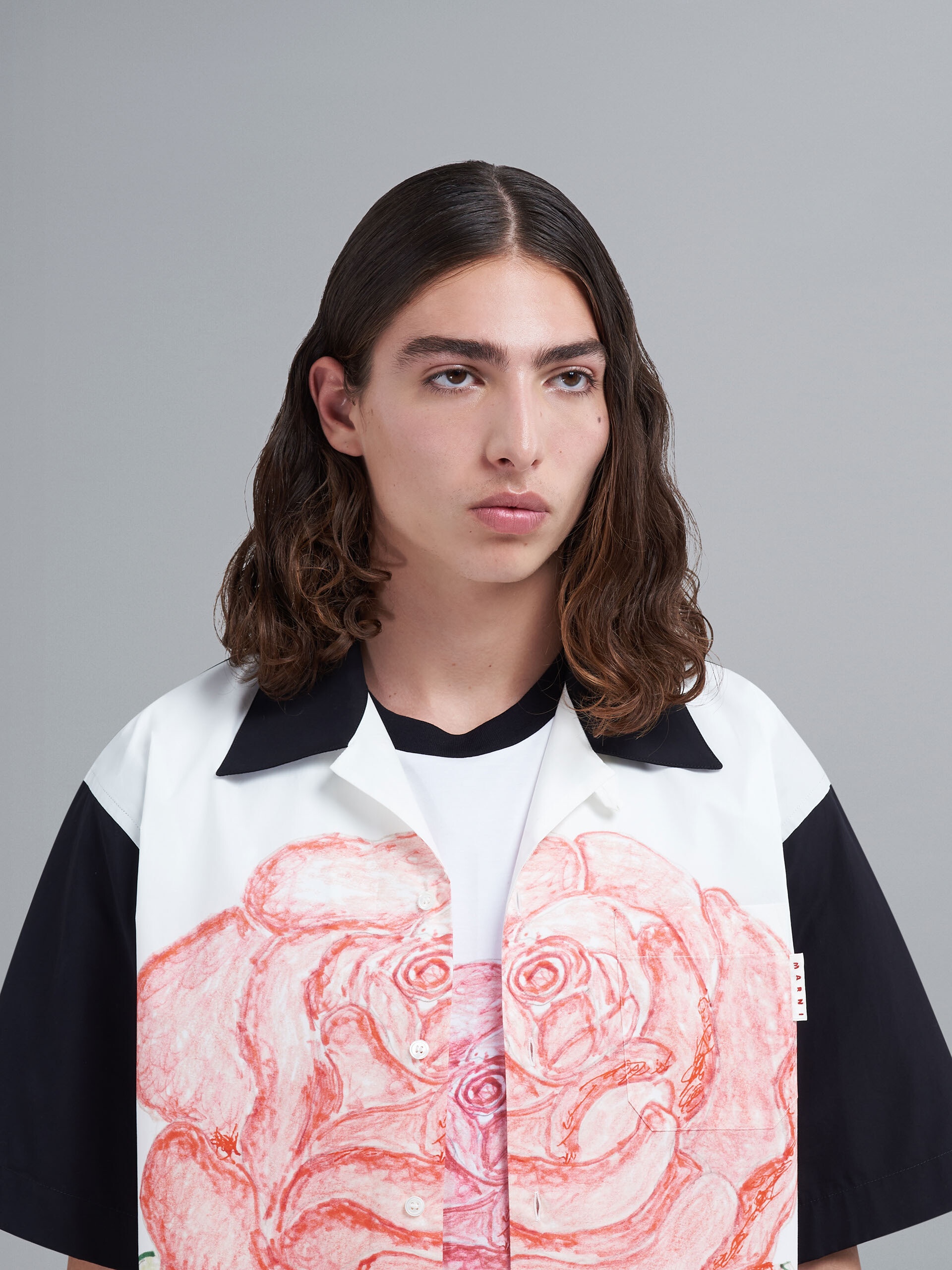 LA ROSA PRINT POPLIN BOWLING SHIRT - 4