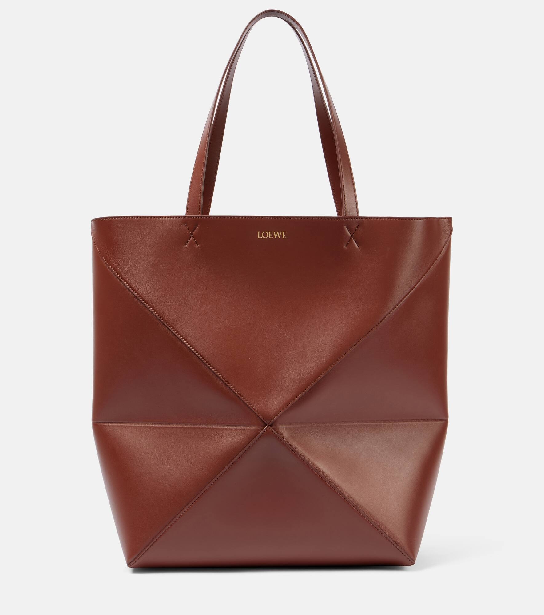 Puzzle Fold XL leather tote bag - 1