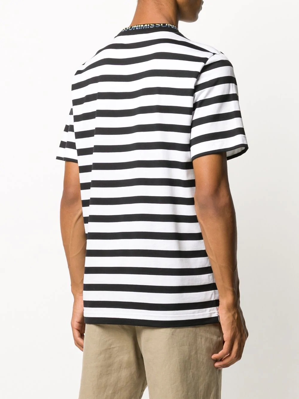 striped basic T-shirt  - 4