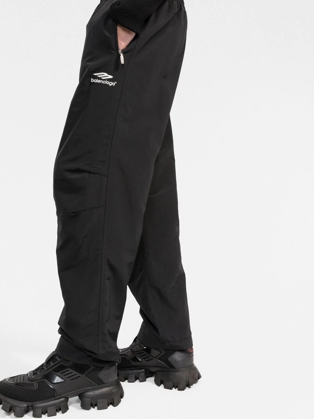 logo-embroidered track pants - 3