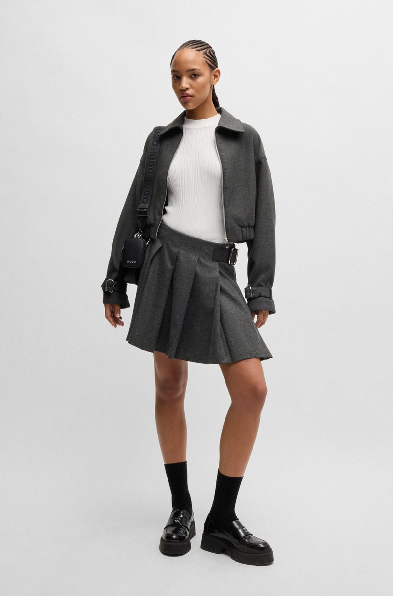 HUGO COLLARED JACKET WITH BUCKLED CUFFS outlook