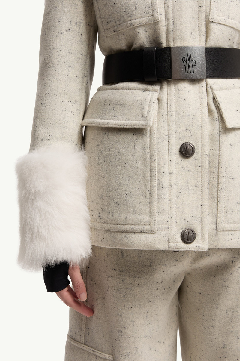 Devez Wool & Shearling-Trimmed Down Field Jacket 7