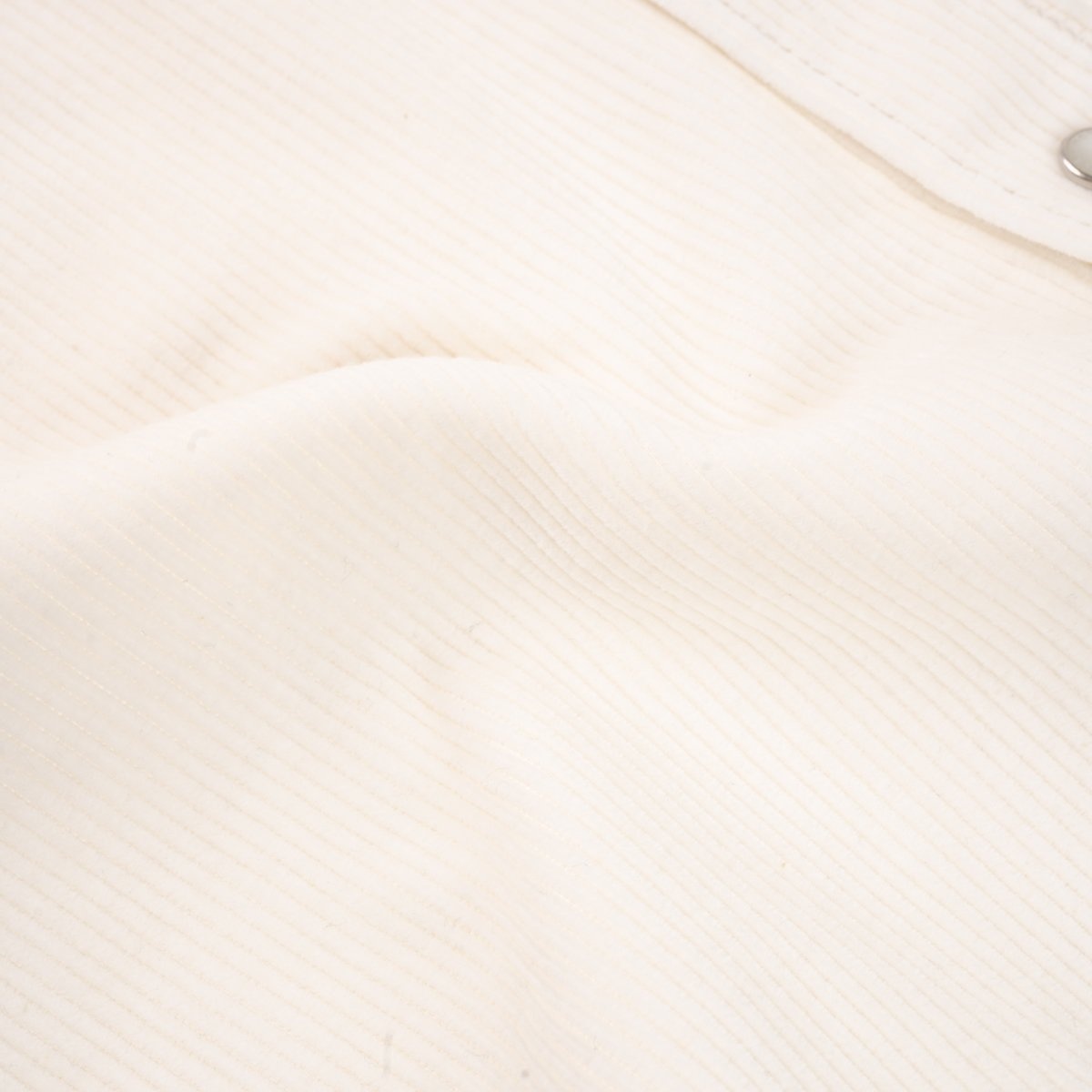 IHSH-398-WHT 11oz Corduroy Western Shirt -  Off White - 12