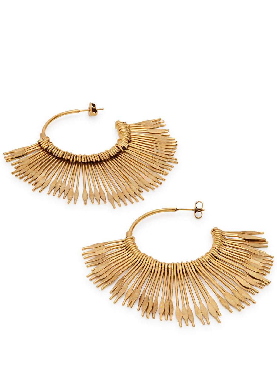 Isabel Marant Aria Fringed Hoop Earrings - 3