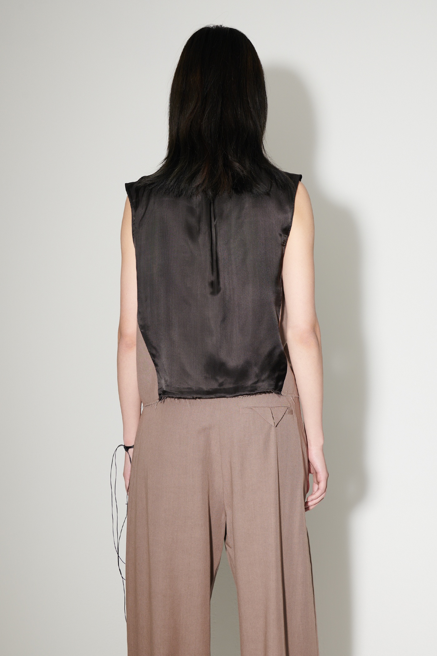Cut Waistcoat Muddy Lavender Lyo Wool - 5