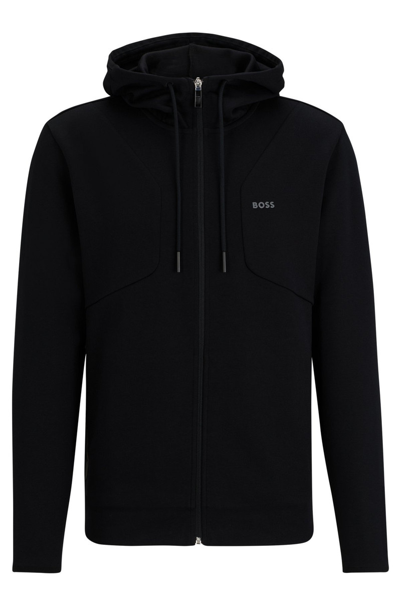 COTTON-BLEND ZIP-UP HOODIE WITH HD LOGO PRINT 1