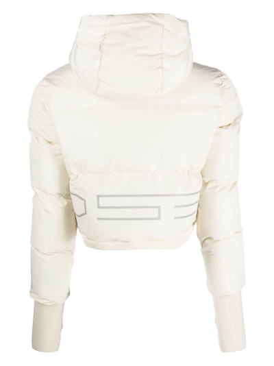 GCDS logo-print padded bomber jacket outlook