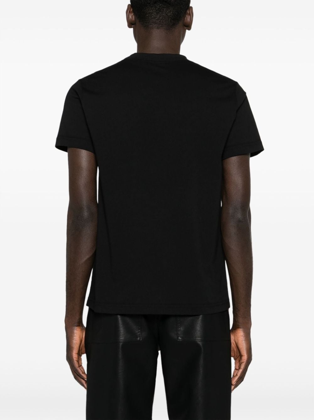 logo-trim cotton T-shirt - 4