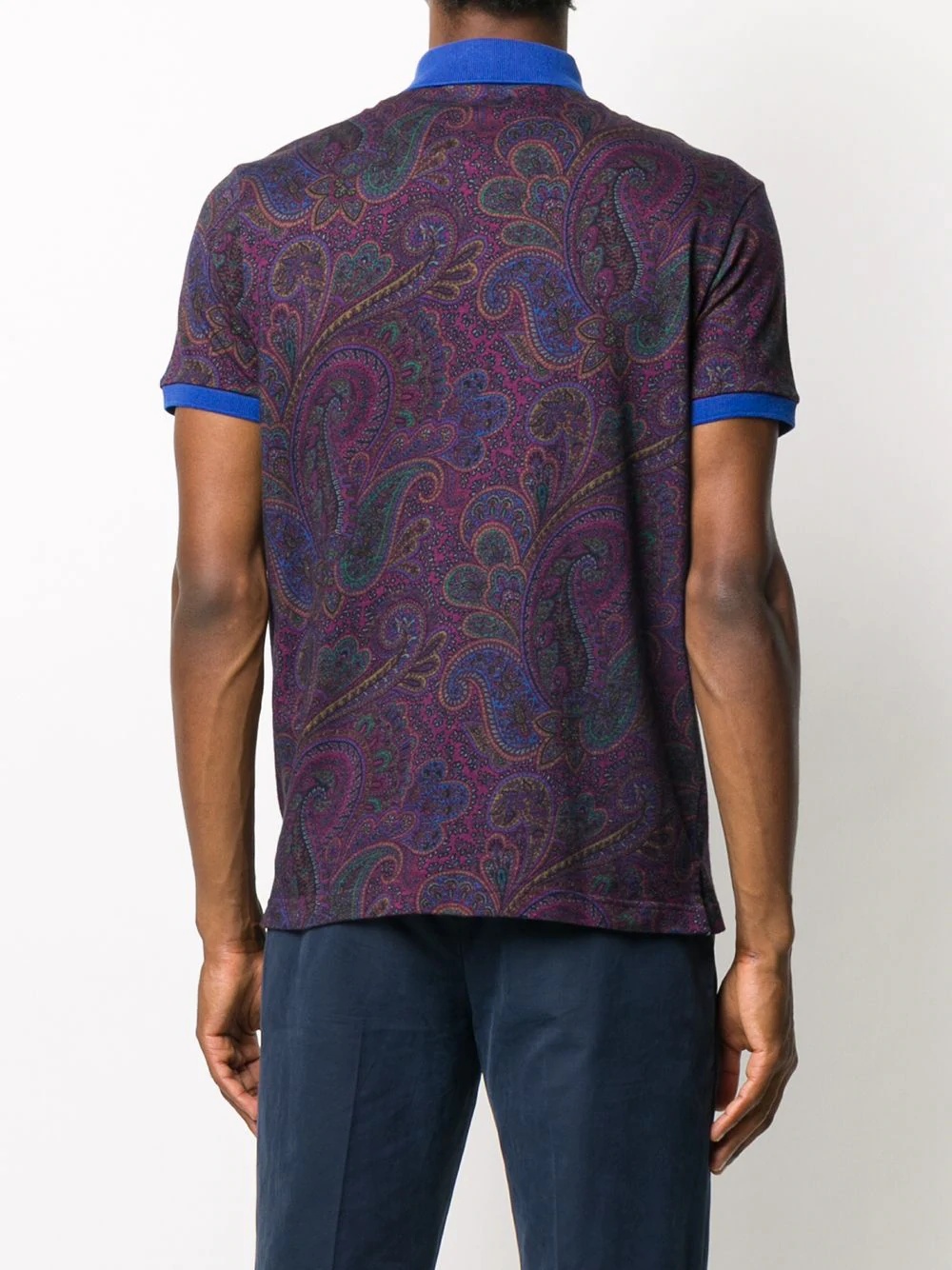 paisley-print polo shirt - 4