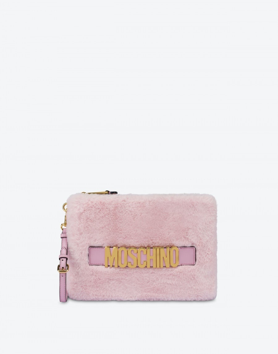 LETTERING LOGO FURRY CLUTCH - 1