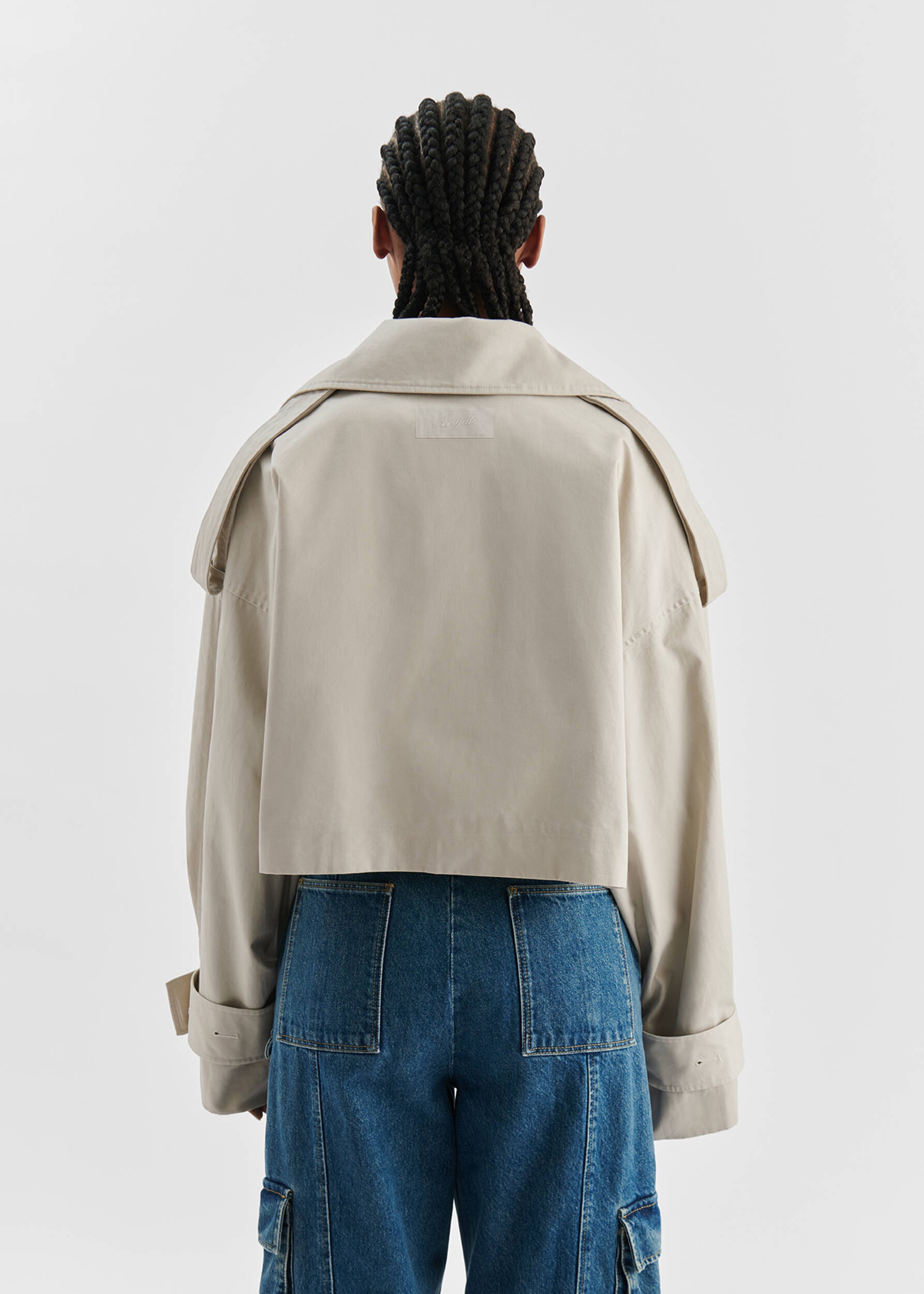 Gaia Cropped Trench Coat - 3