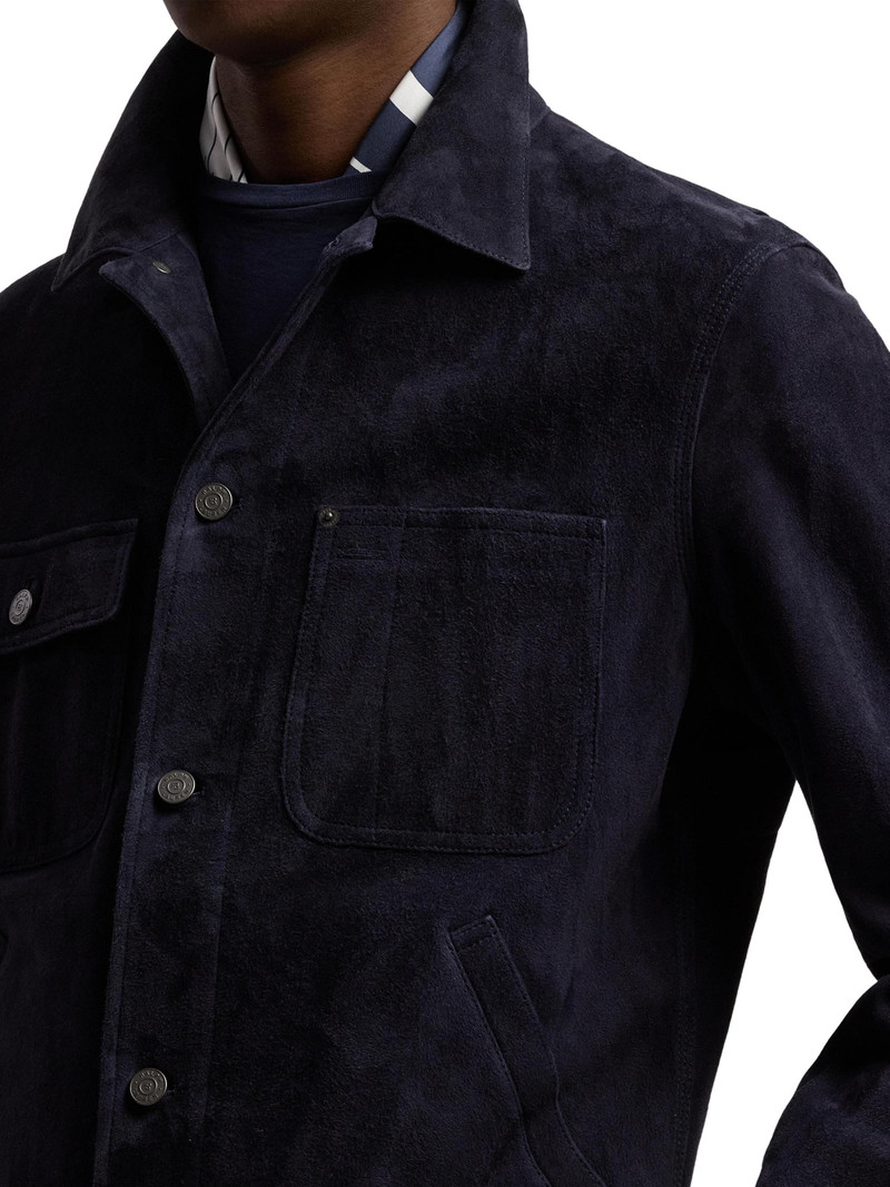 Men's Suede Jacket - Classic Chairman Navy 7