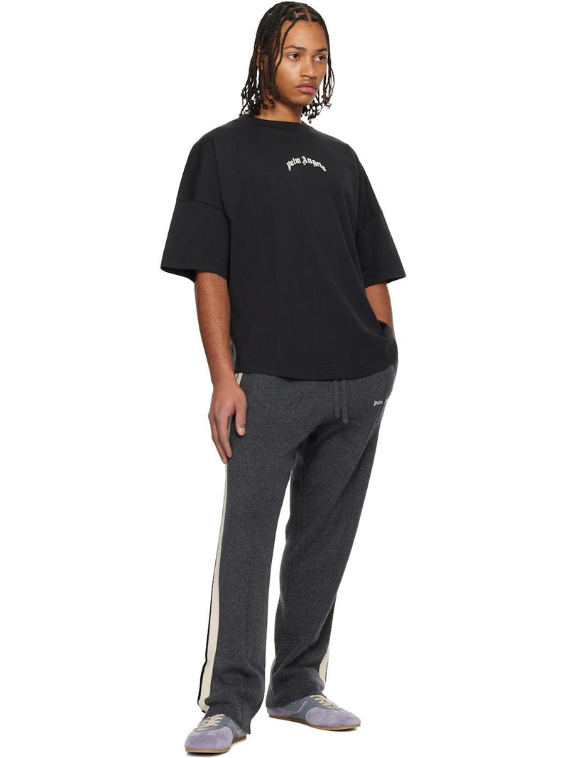 Palm Angels Black Curved Logo Over T-shirt outlook