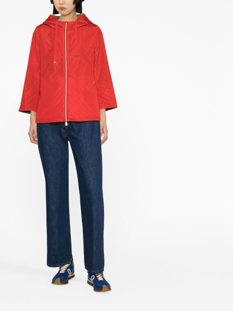 Herno reversible monogram-print jacket outlook