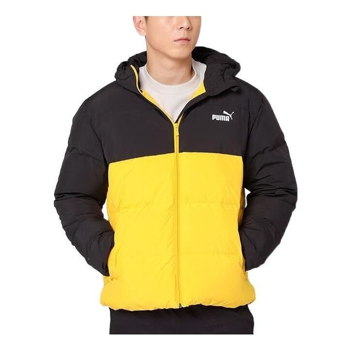 PUMA Logo Puffer Down Jacket 'Yellow' 534502-01 - 1