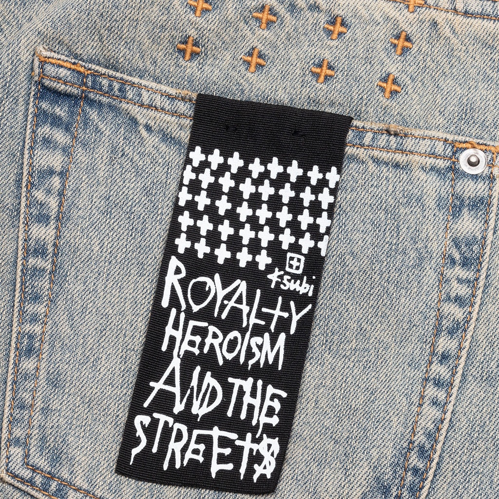 ANTI K STAGELIGHT METALIK PANTS - DENIM - 5