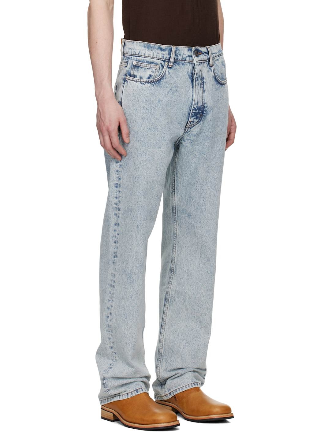 Blue Classic Cut Jeans - 2