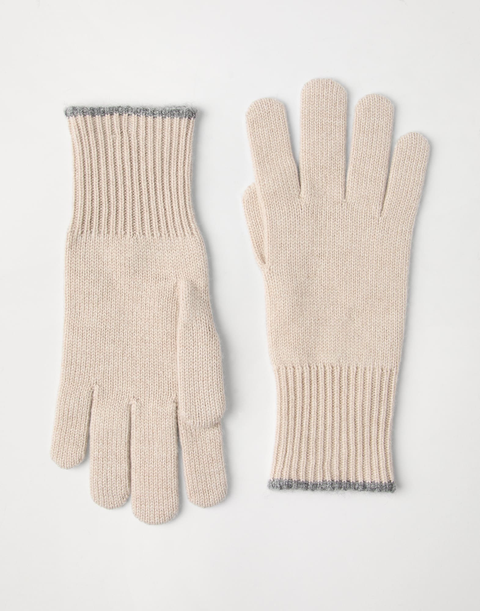 Cashmere knit gloves - 1