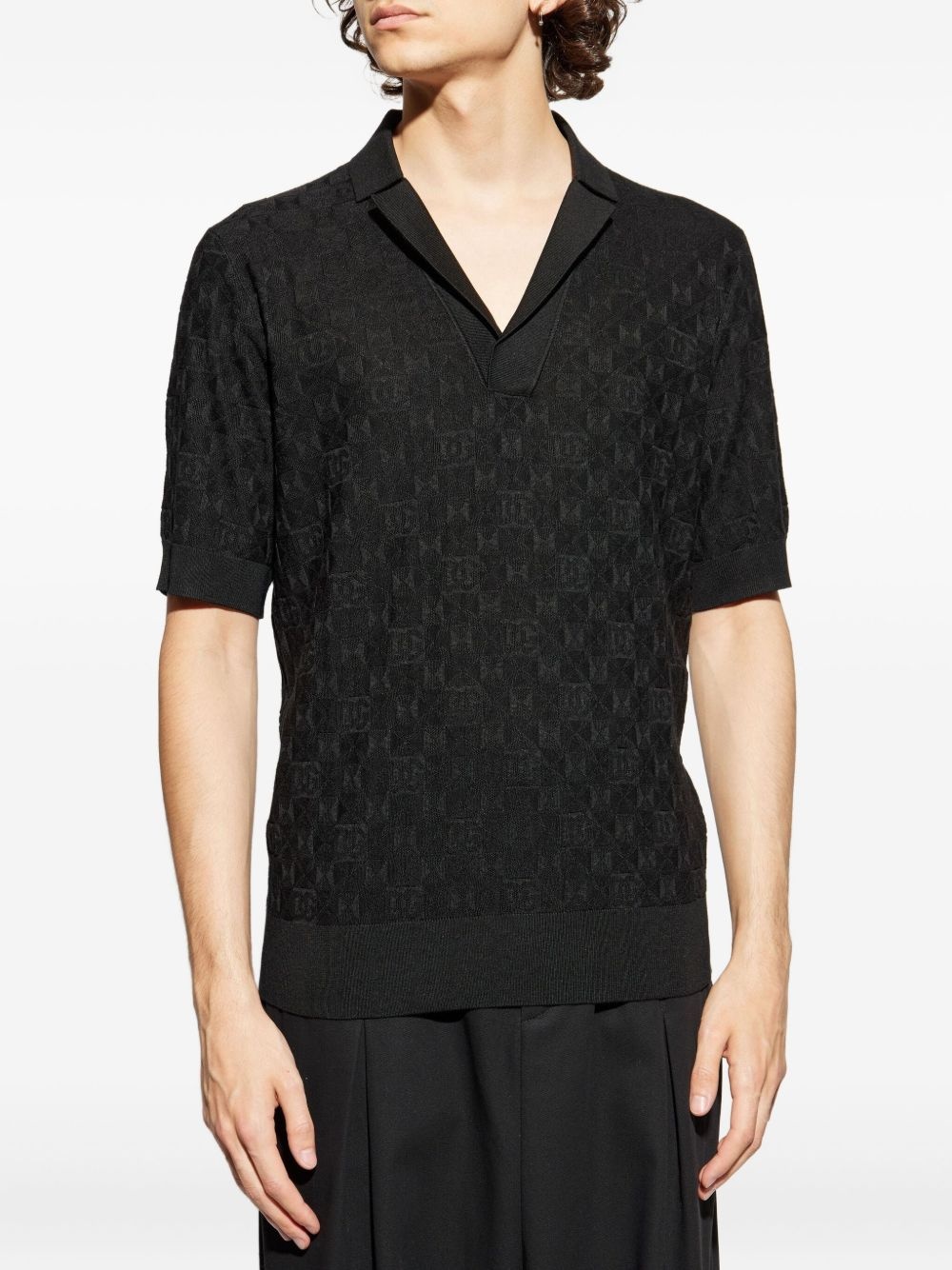 DG-patterned polo top - 3