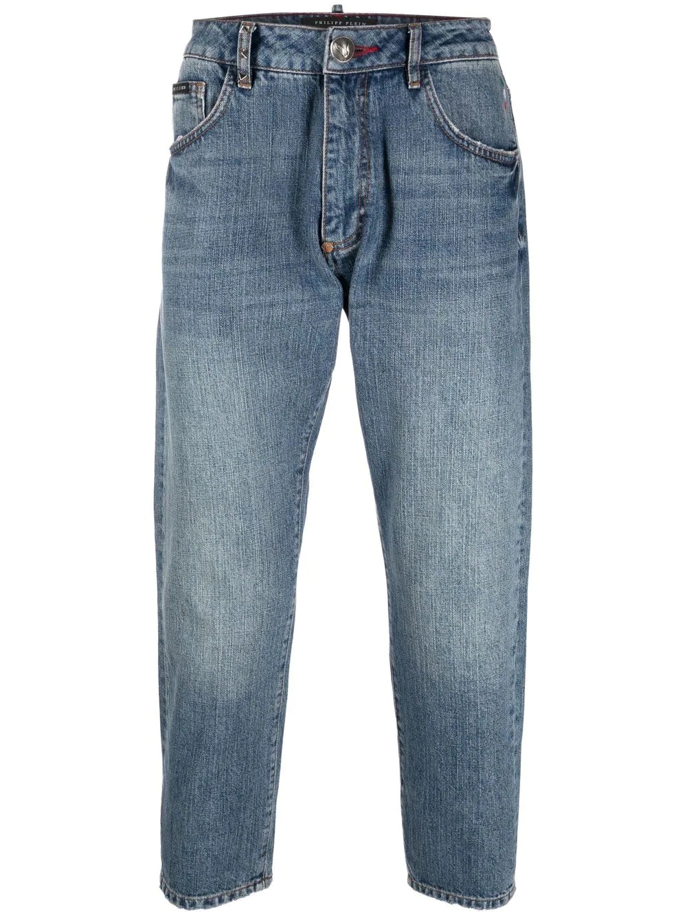 cropped straight-leg jeans - 1