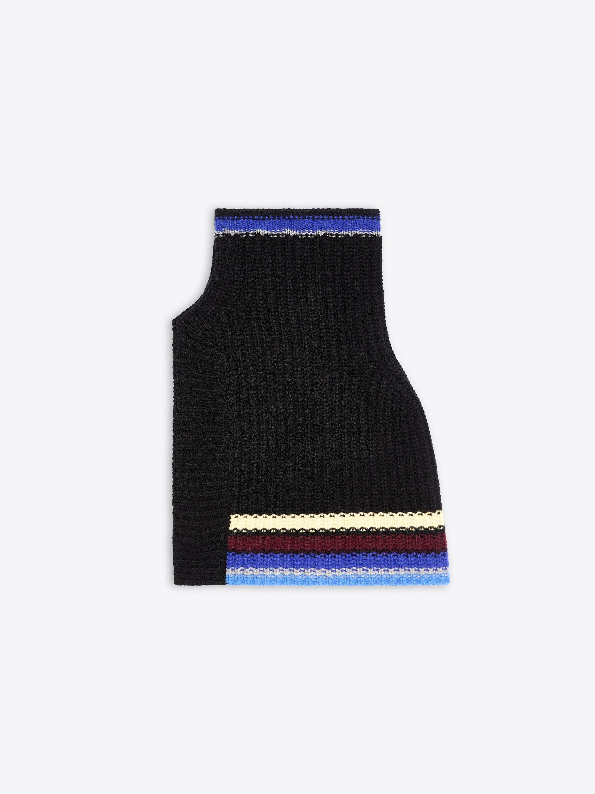 WOOL SHAWL COLLAR - 1