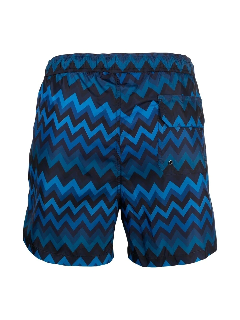 zigzag-print swim shorts - 2