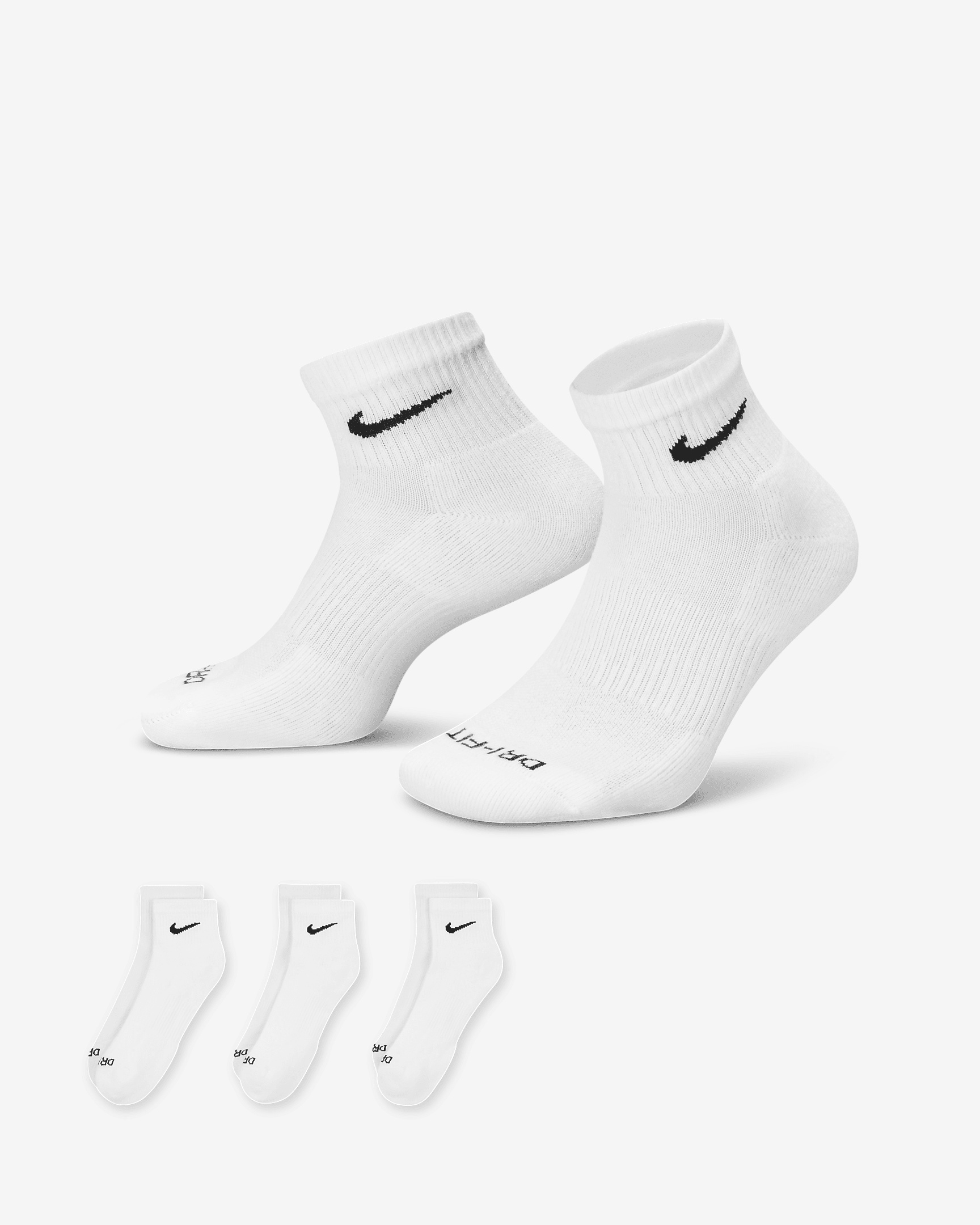 Nike Everyday Plus Cushioned Training Ankle Socks (3 Pairs) - 1