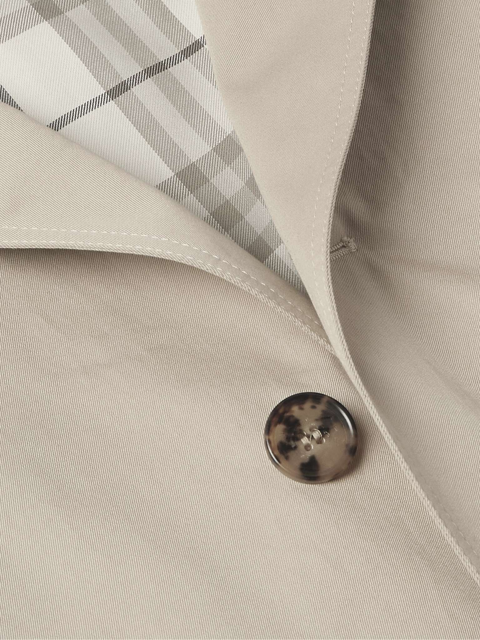 Belted Cotton-Gabardine Trench Coat - 5