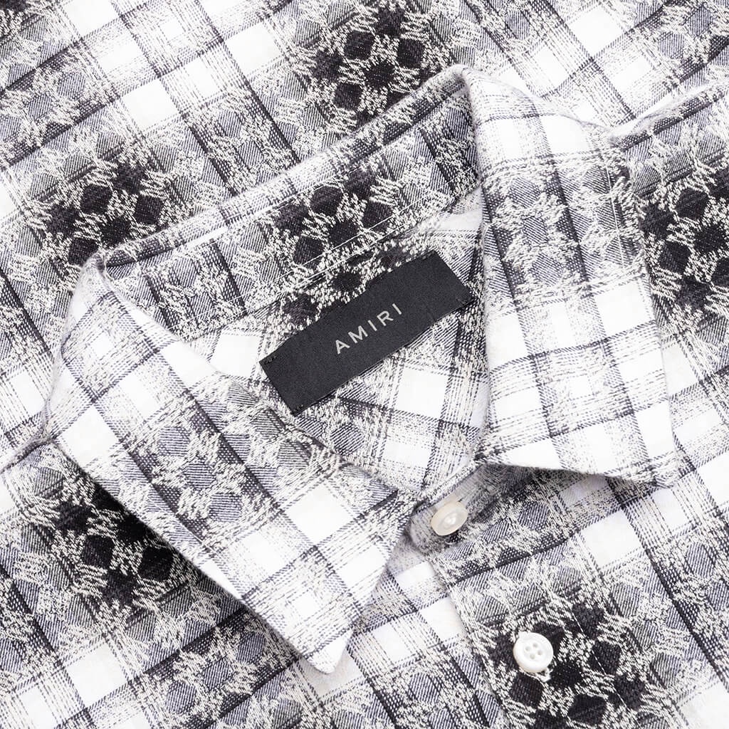 MA QUAD JACQUARD FLANNEL - BLACK - 3