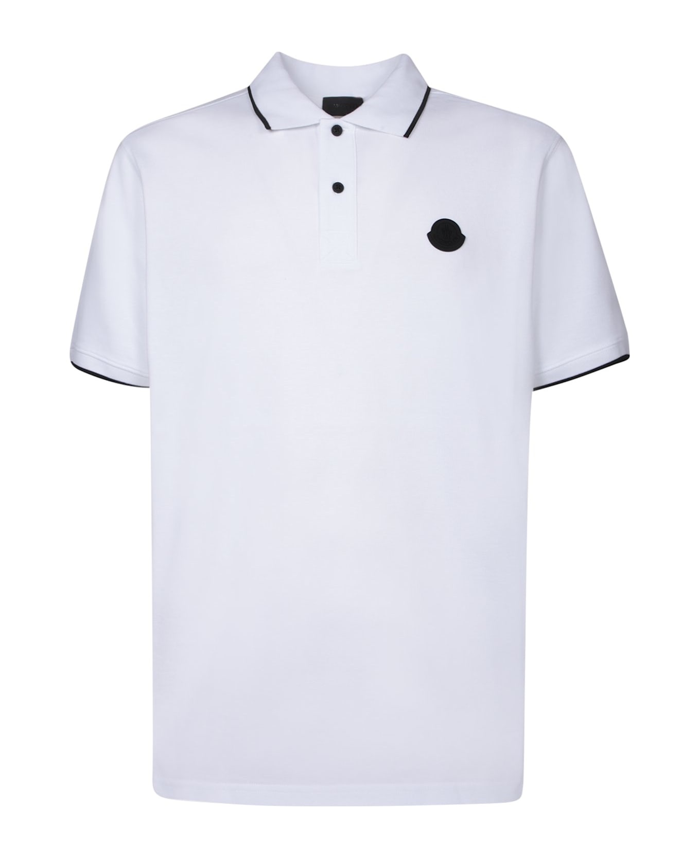 Logo Patch Short-sleeved Polo Shirt - 1