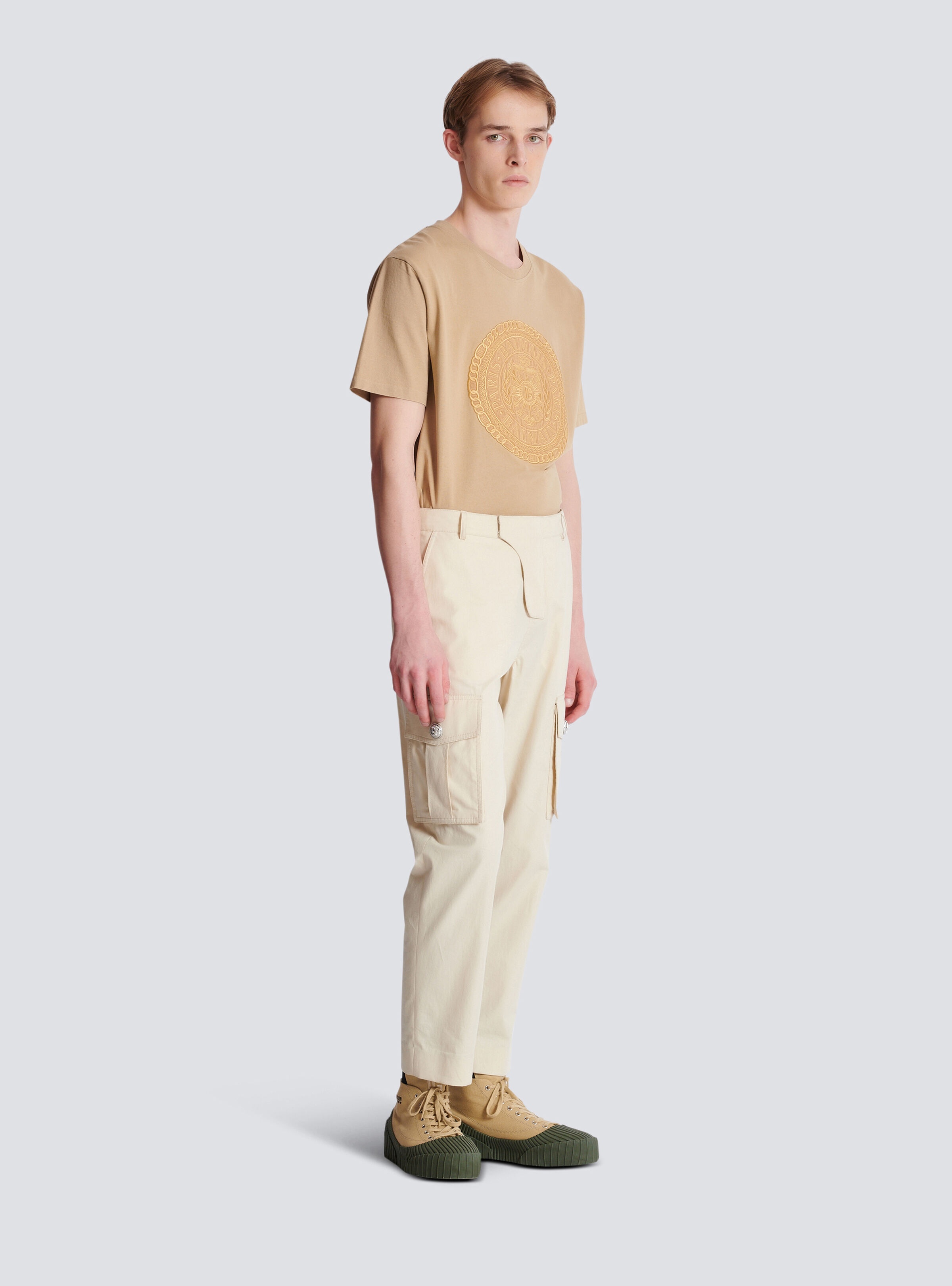 Cotton cargo trousers - 3