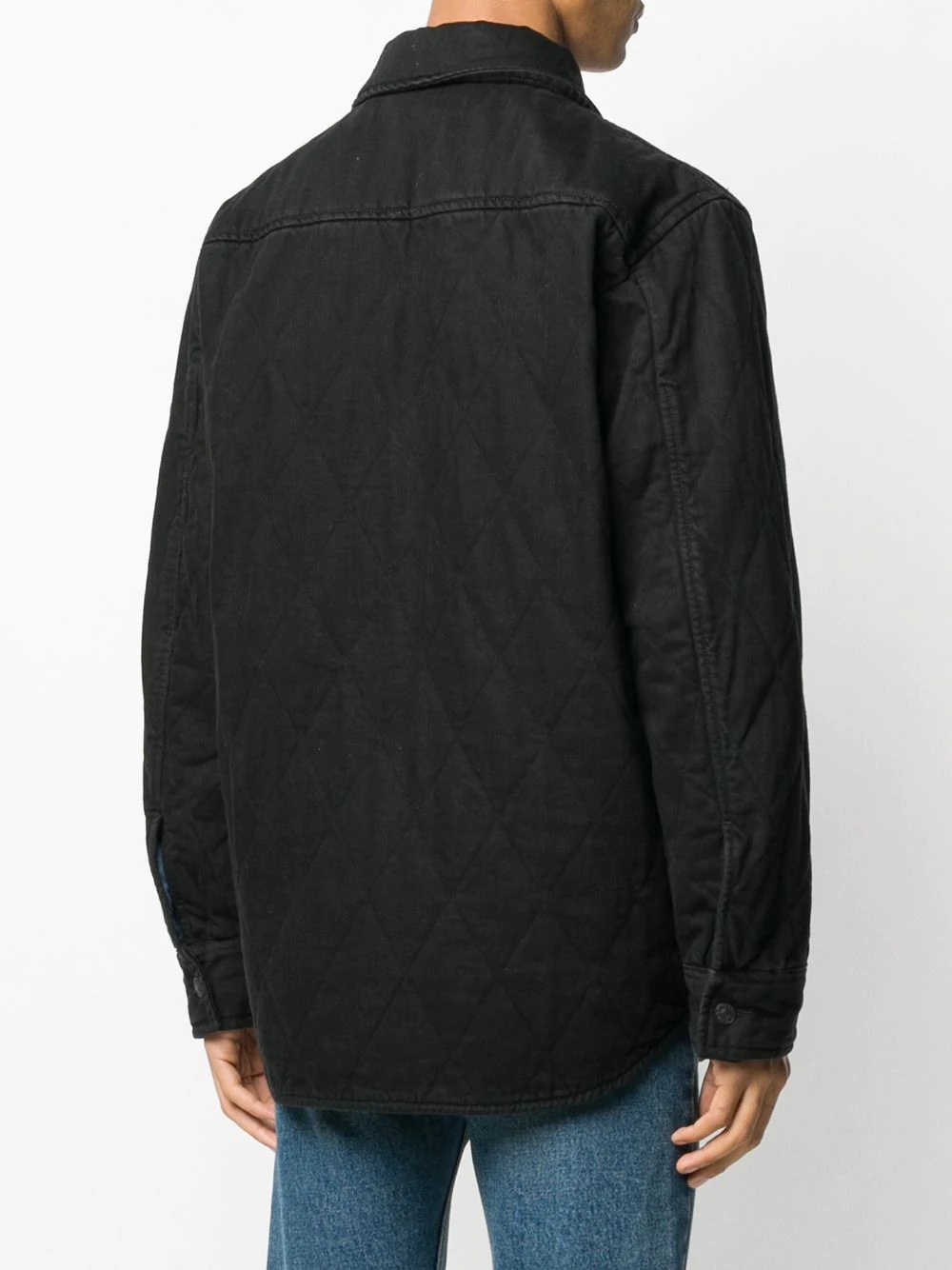 detachable quilted overshirt - 4