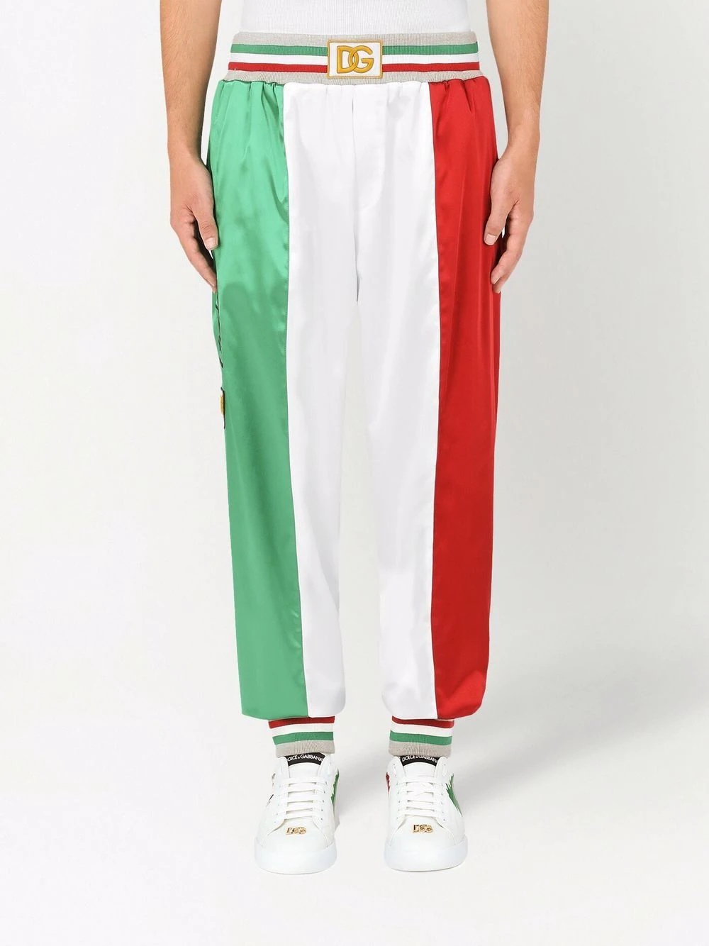 Italia colour-block track trousers - 3