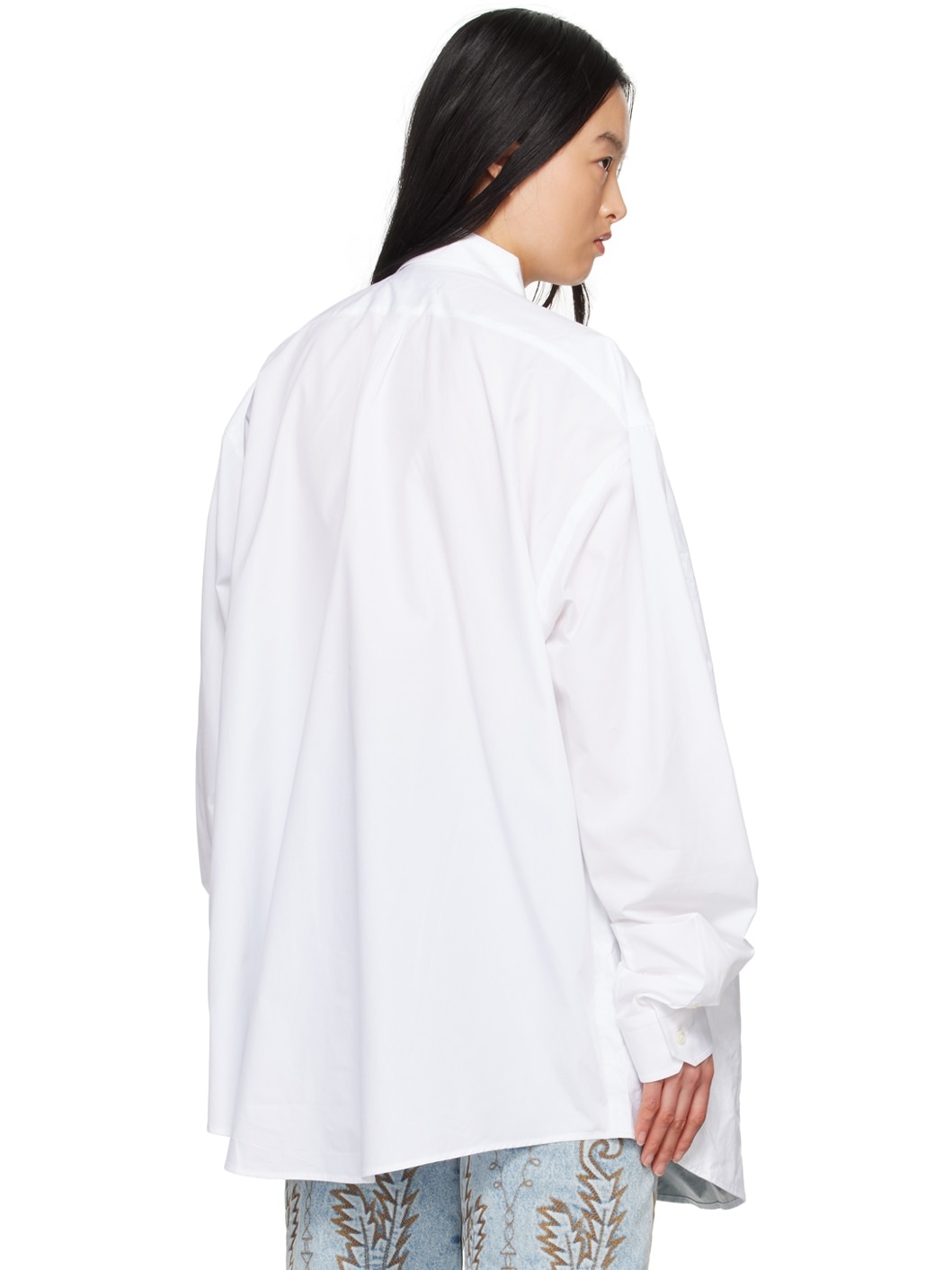 White Scrunched Shirt - 3