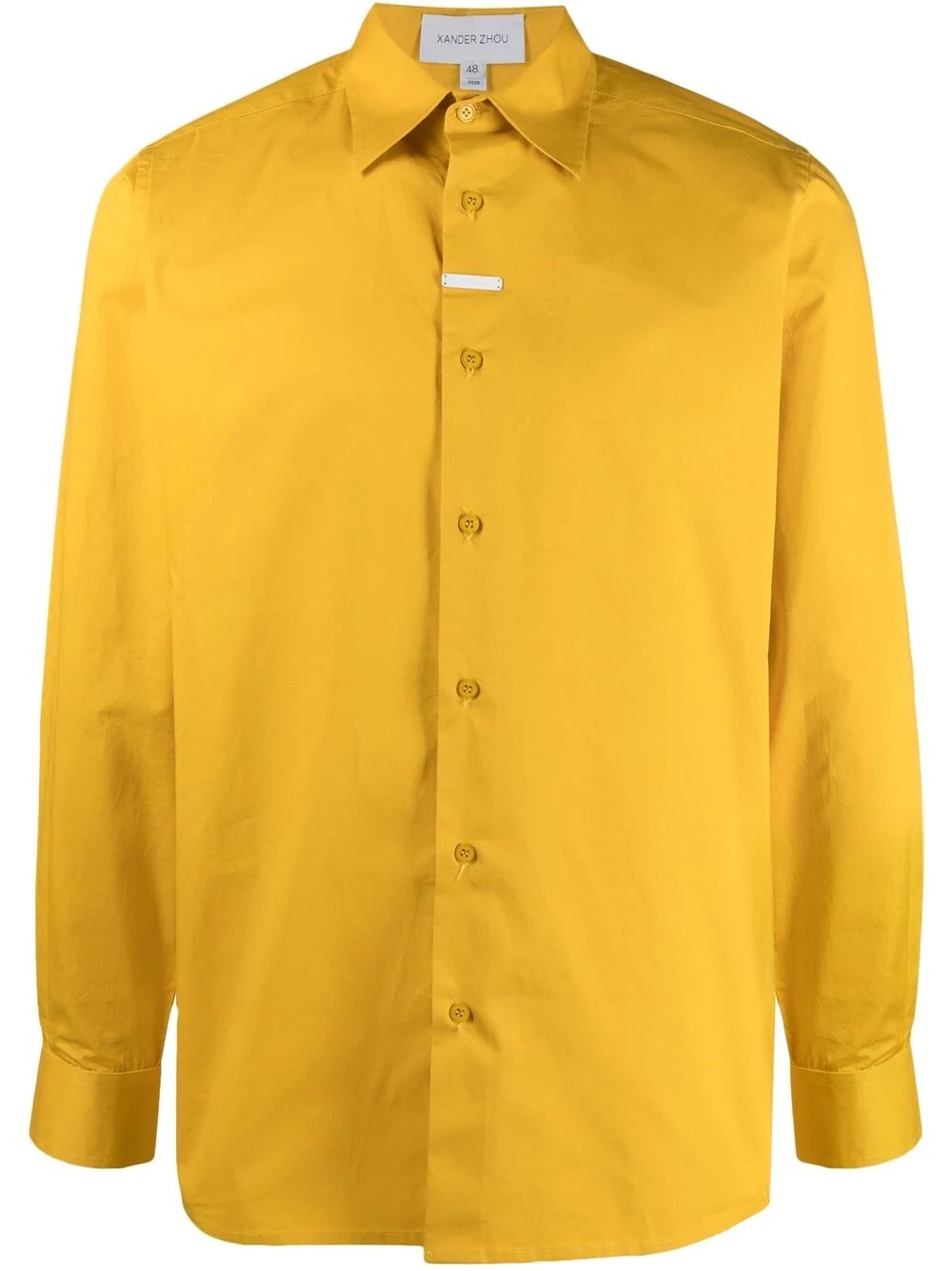 plaque-detail shirt - 1