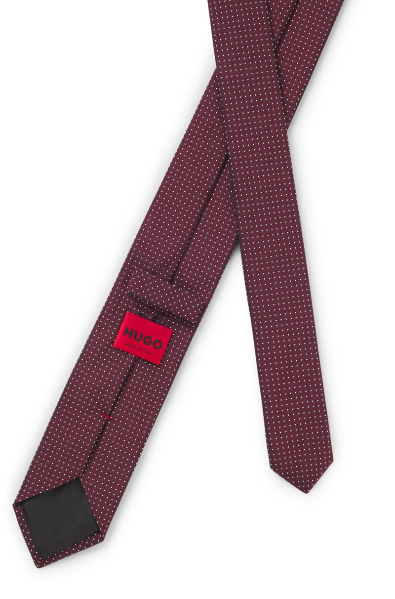 JACQUARD-PATTERN TIE IN A SILK BLEND 5