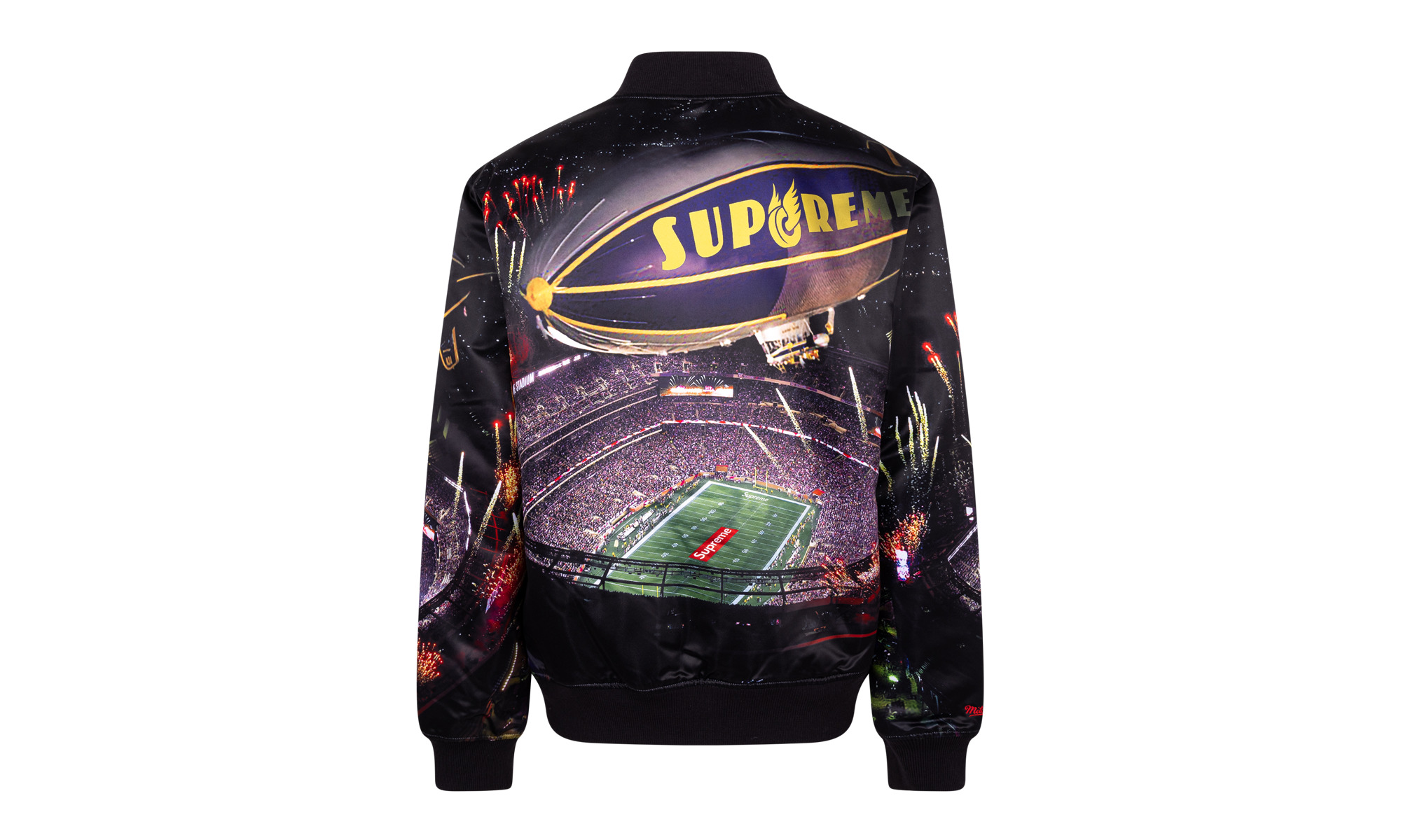 Mitchell & Ness Stadium Satin Varsity Jacket - 3