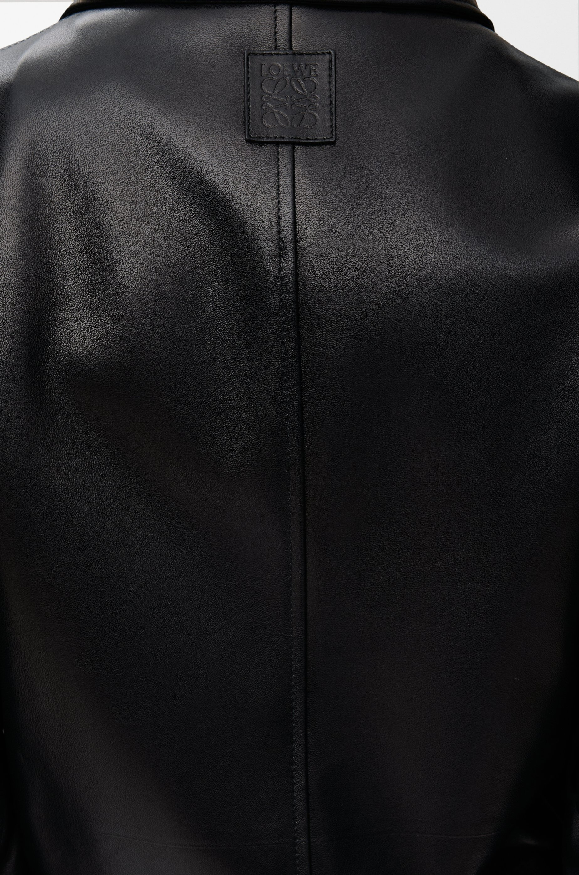 Belted jacket in nappa lambskin - 5