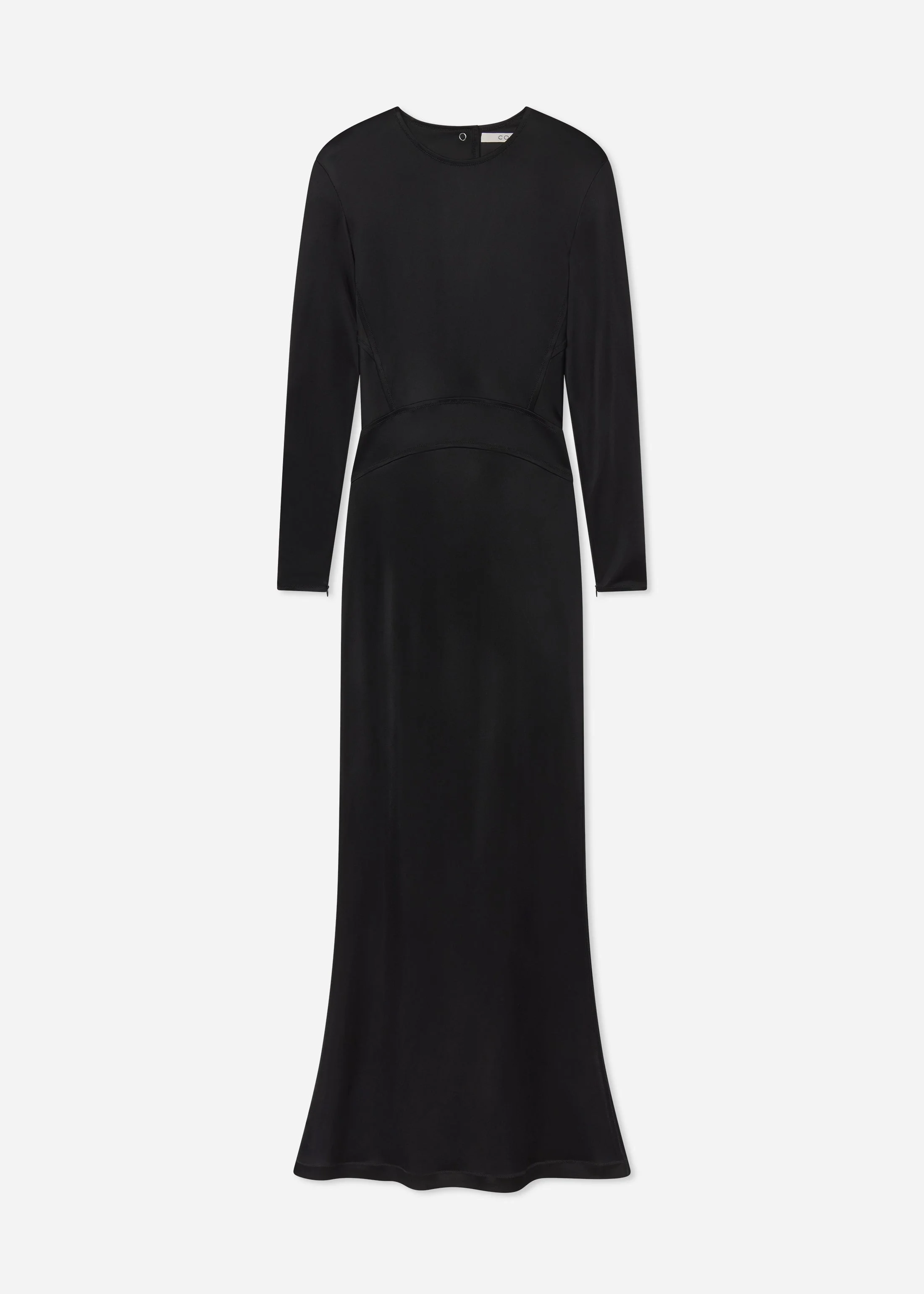 Backless Column Dress in Viscose Shine - 1