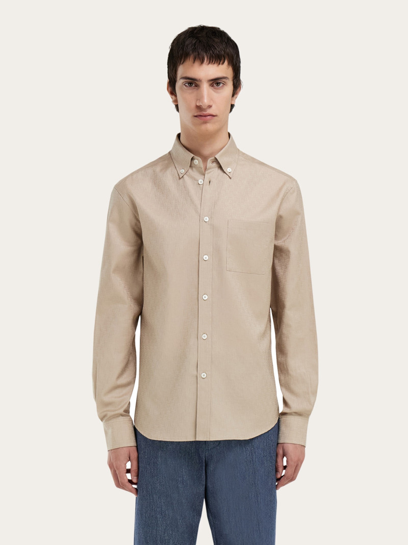 FERRAGAMO Ferragamo Monogram shirt outlook
