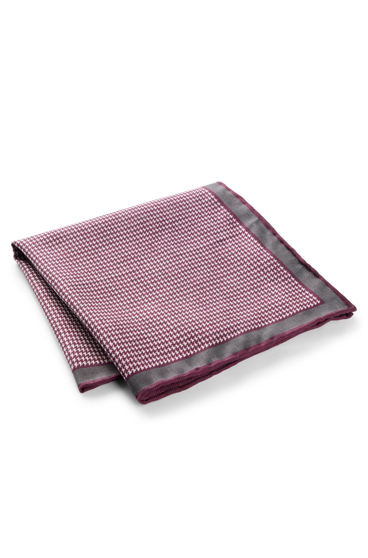 POCKET SQUARE IN PURE SILK WITH DOUBLE PRINT - 3