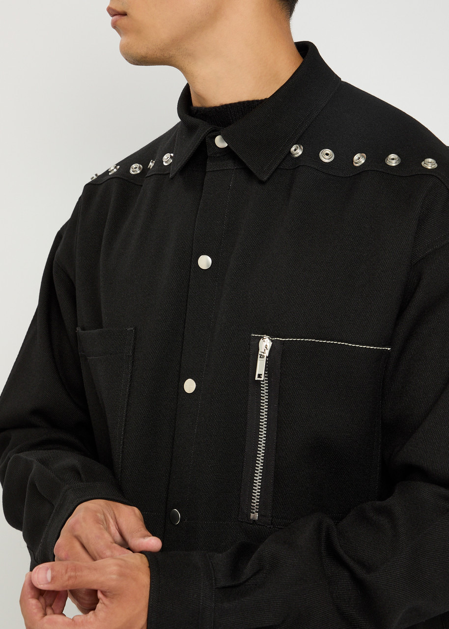 Rick Owens Embellished Wool Overshirt - 5