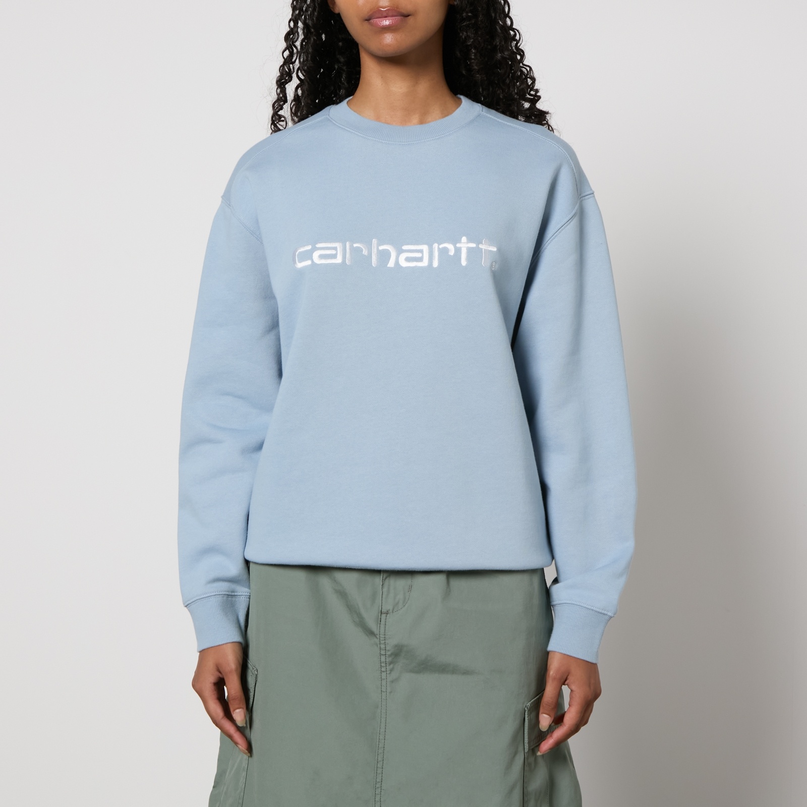 Carhartt WIP Logo Cotton-Blend Jersey Sweatshirt - 1