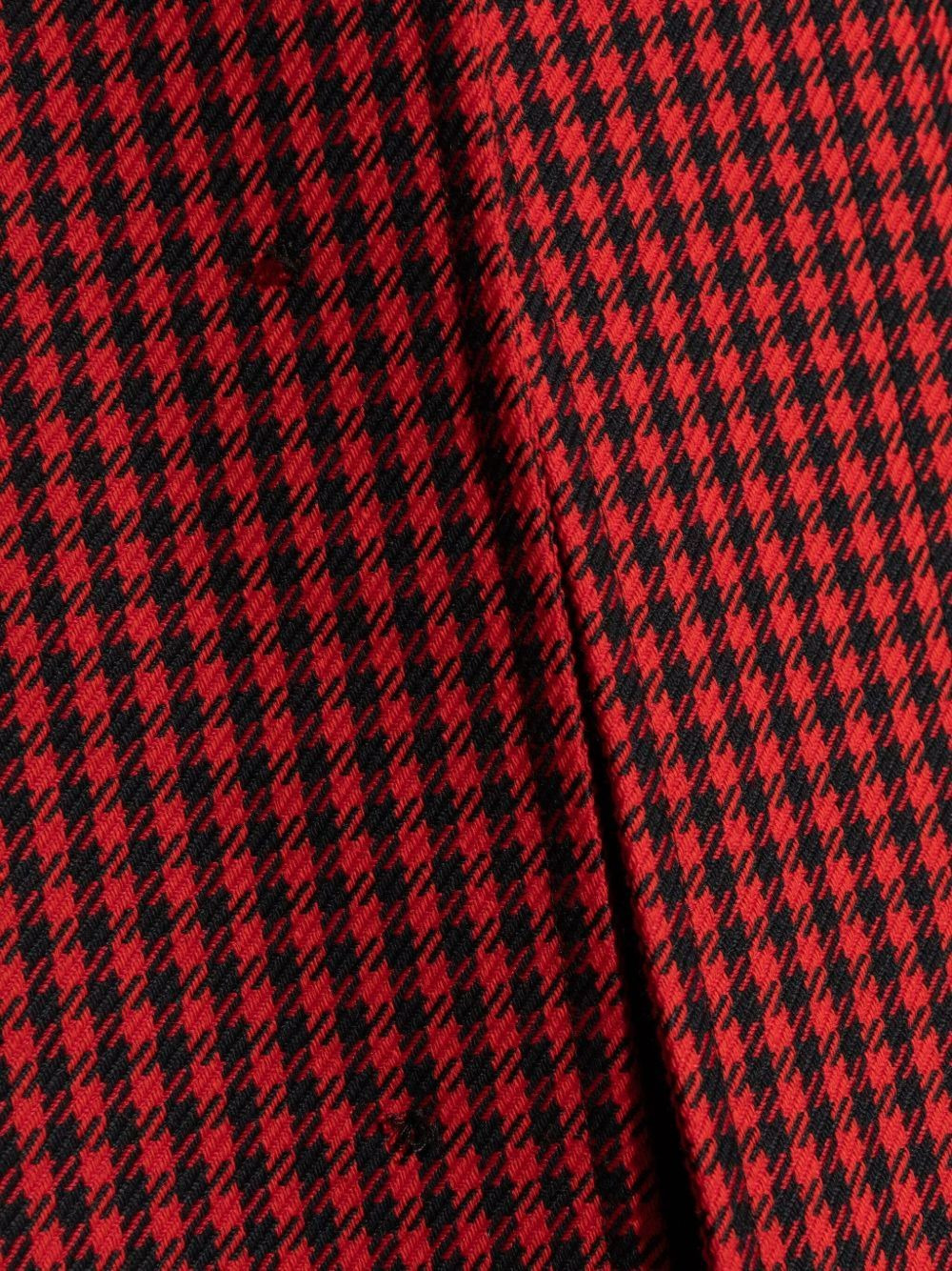 houndstooth-pattern belted coat - 2