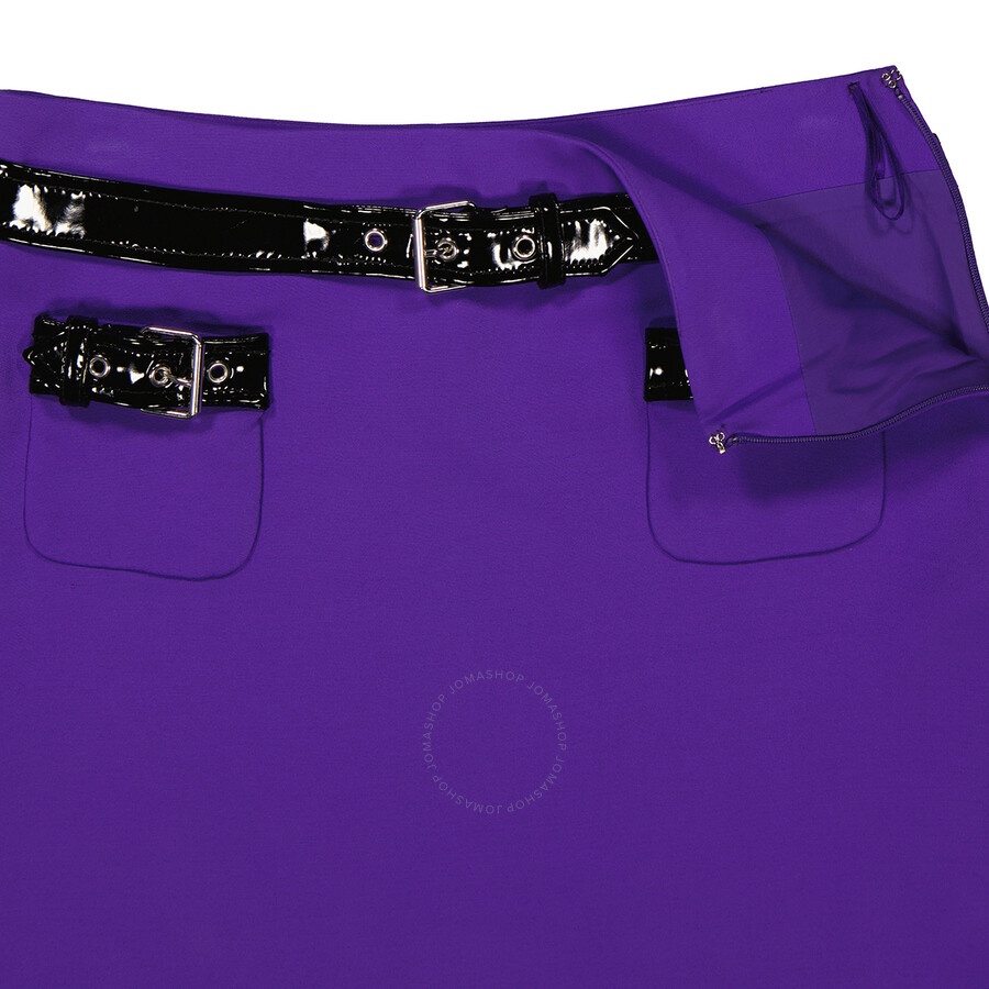 Moschino Ladies Purple Piped Mini Skirt, Brand Size 40 (US Size 6) - 7